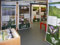 Ausstellung mit Holzelementen im NAZKA