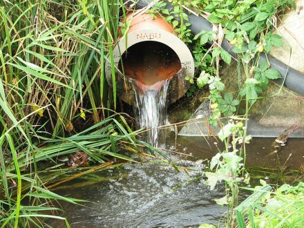 Wassereinleitung vom Speyerbach in das Grabensystem